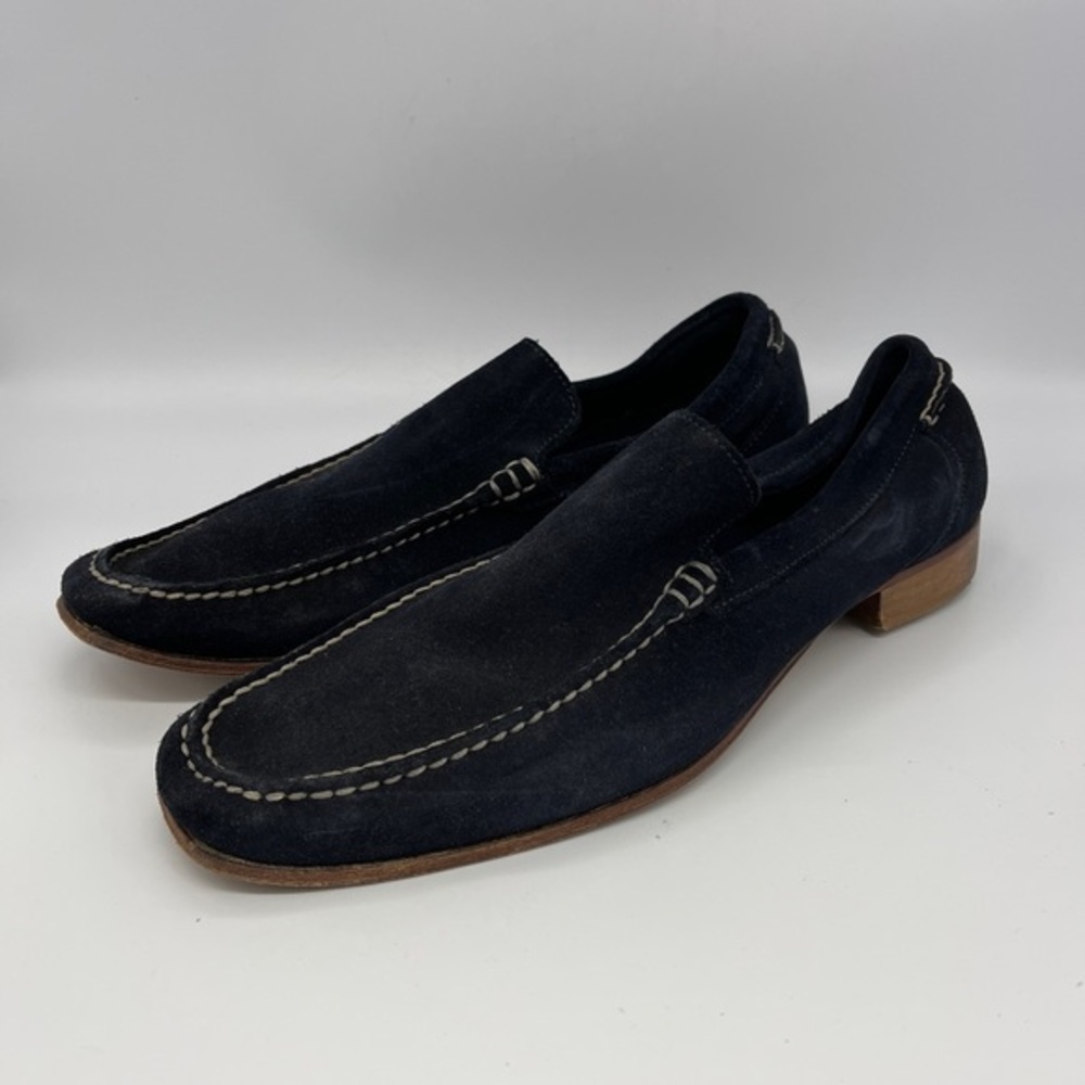 Vero Cuoio Mens Black Suede‎ Loafers Size 12
